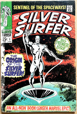 SILVER SURFER #1 (1968) Kirby art/Stan Lee Marvel Comic *Cheapest on ebay!