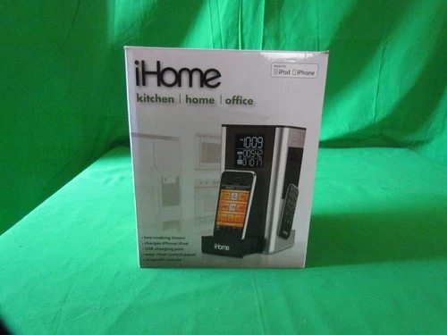 iHome iP39-iPod-iPhone Dock-Kitchen Timer-Alarm Clock-Radio-Speaker New Open Box