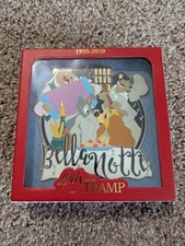 Disney Lady and The Tramp 65th Anniversary Bella Notte MEGA JUMBO Pin LE 2000