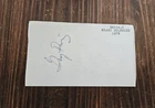 Extremely Rare 1970s RB Gary Davis  Signed 3x5 Paper Dolphins Tampa Cal Poly