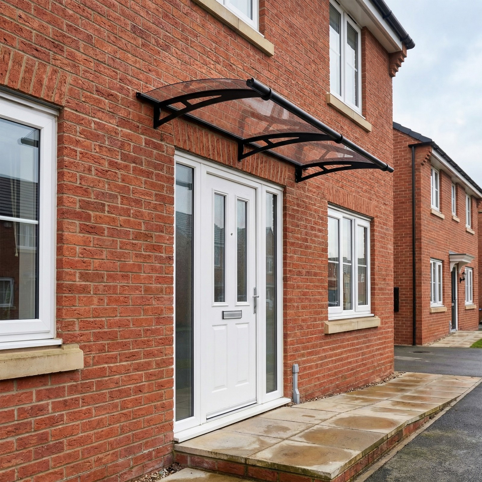 Palram - Canopia Aquila 3' x 7' Door Awning - Grey - Image 2
