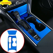 Fit For Honda Accord 2018-2021 Blue titanium Car Gear Shift Box Panel Cover Trim