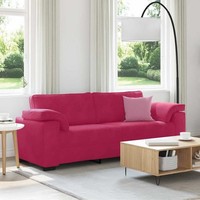 3-Sitzer-Sofa Weinrot 178 Cm Samt