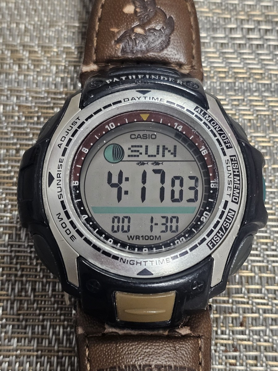 Vintage Casio Pas-400B 2632 Pathfinder Fishing & Hunting Alarm