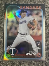 2024 Topps Chrome - Owen White #211 Refractor (RC) Texas Rangers Rookie Card