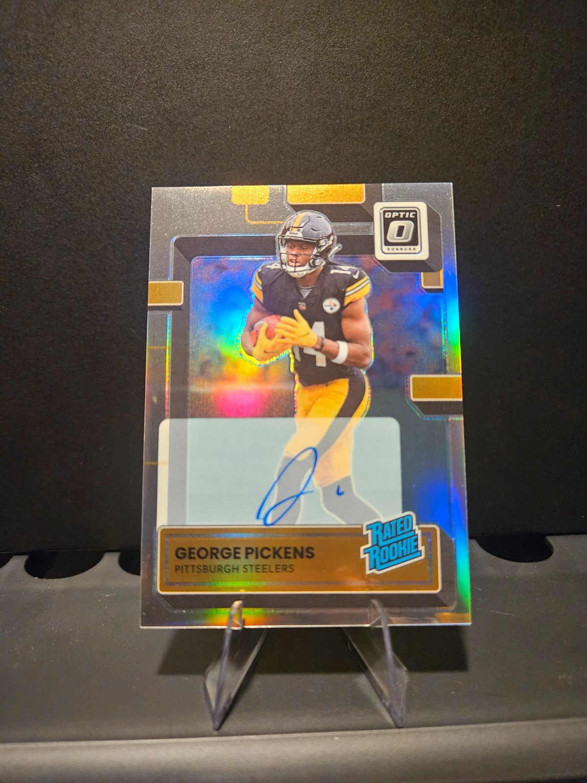 George Pickens 2022 Donruss Optic Rookie Auto /125 Silver Holo Prizm RC 🔥