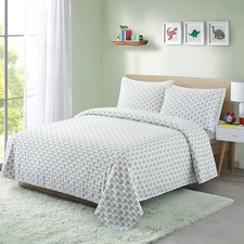 Vonty Kids Full Sheet Set Sea Turtle Brushed Microfiber Bed Sheet for Boys  ...