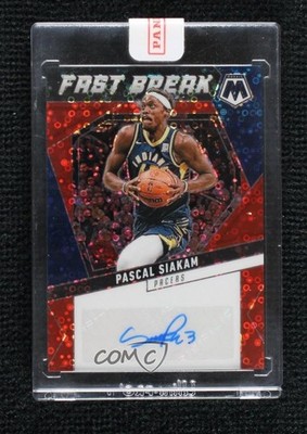 2024 Panini Mosaic Fast Break Red Prizm 19/49 Pascal Siakam #AFB-PAS Auto 07sm
