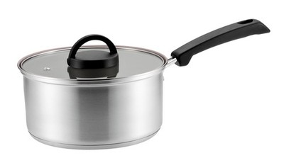 Pearl Metal 18Cm Saucepan, 3-Layer Ceramic Base, Ih , With Glass Lid, Lumir Hc-_