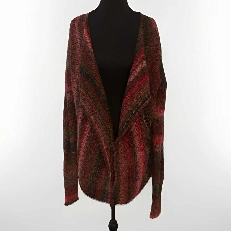 Royal Robbins Women’s Cardigan Sweater Single Tie Size L Fairy Forest Whimsical - Image 2 of 4