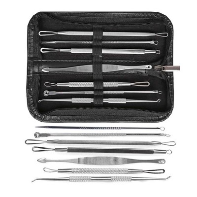 7 Pack POP Blackhead Pimple Blemish Comedone Acne Extractor Remover Tool Set Kit