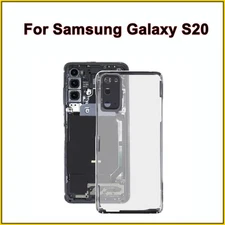Clear Back Glass Rear Housing Battery Cover For Samsung Galaxy S20 Replacement