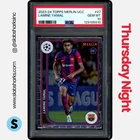 2023 TOPPS CHROME MERLIN UEFA CLUB COMPETITIONS #27 LAMINE YAMAL ROOKIE PSA 10
