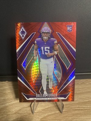 2024 Phoenix Dallas Turner #174 Hyper Red /140 Rookie Card (RC) Vikings