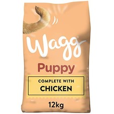 Wagg Complete Puppy Dry Dog Food Turkey & Rice 12kg - For Growing Puppies 1.74 per kilo