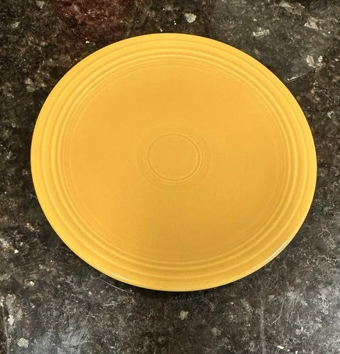 Vintage Fiestaware Yellow 6 1/4" Bread & Butter Dessert Plate Fiesta