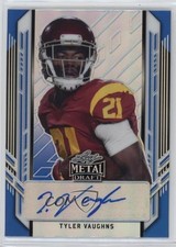 2021 Leaf Metal Draft Portrait Blue Rainbow 7/35 Tyler Vaughns #PA-TV1 Auto 0l2