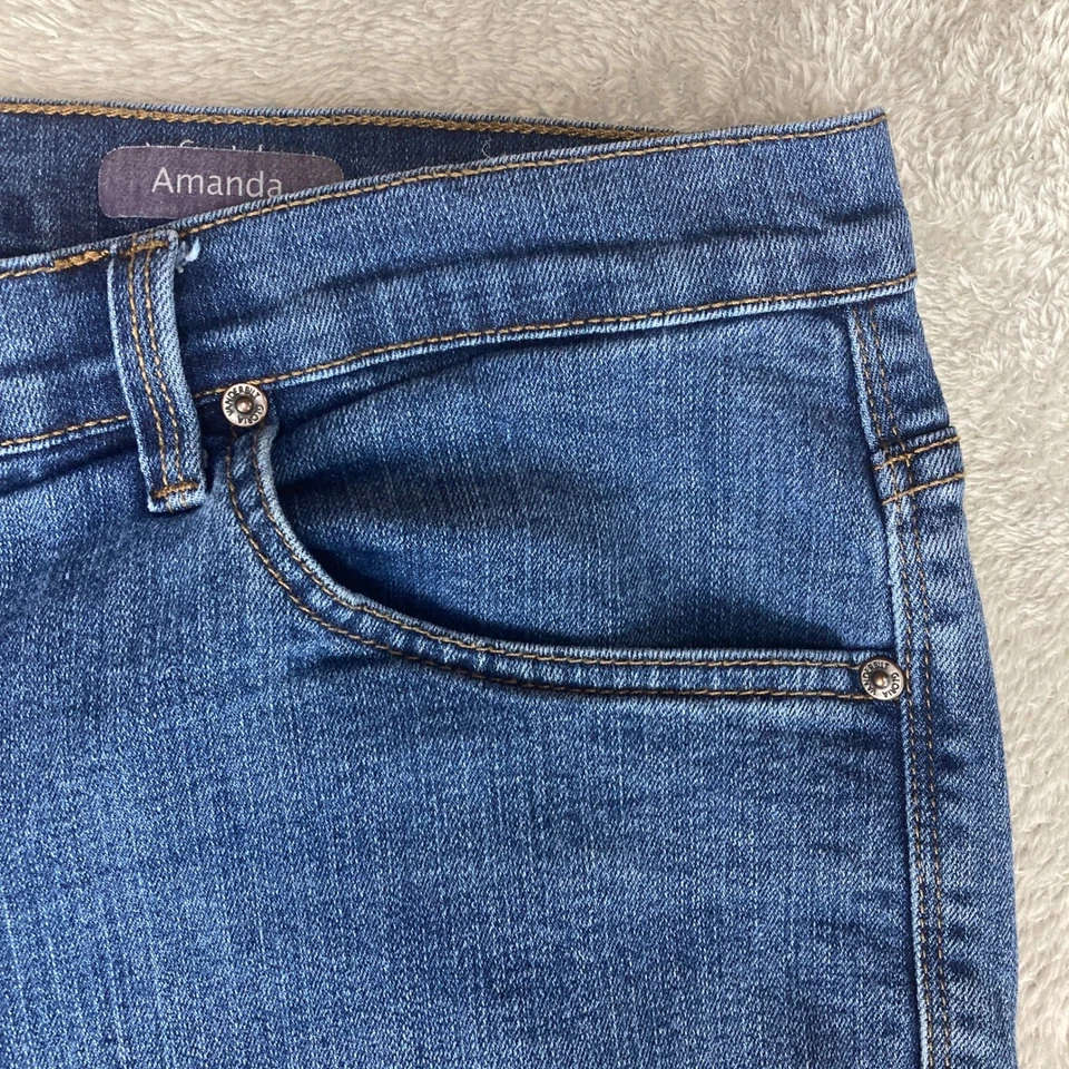 Pantalones de mezclilla Gloria Vanderbilt Amanda para mujer 18 W lavado promedio pierna recta Foto 4 de 4