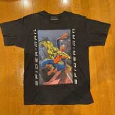 Spider-Man 2002 Movie Vintage T-Shirt Tobey Maguire vs Green Goblin