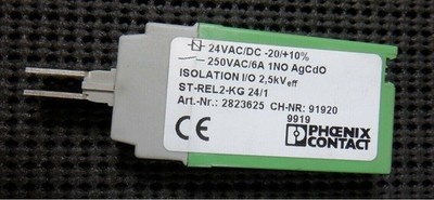 Phoenix Contact ST-REL2-KG 24/1 Relay Connector In: 24VAC/DC Out: 6A 250V2823625