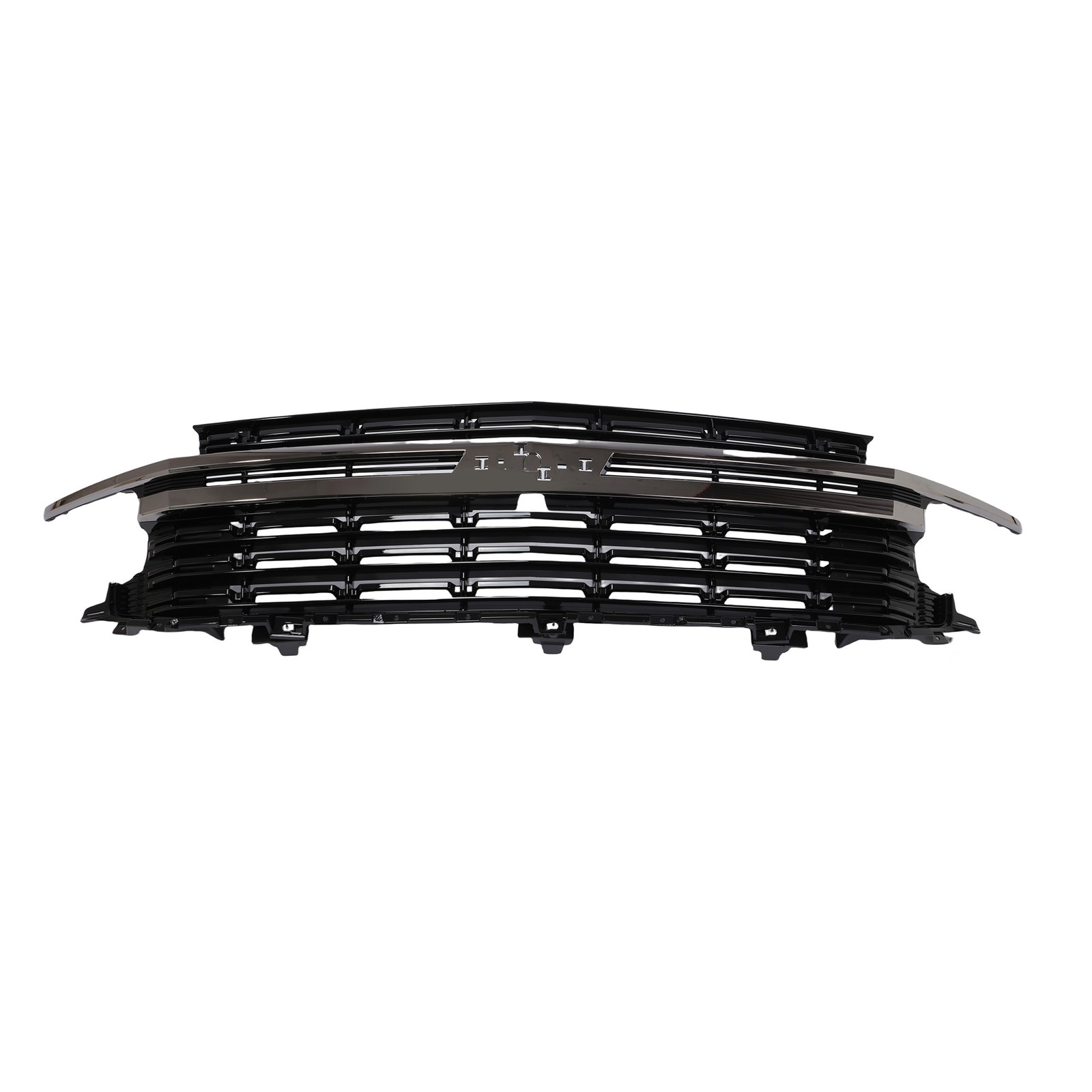 Black Front Bumper Mesh Grille Guard Compatible with 21-24 Chevy Tahoe Suburban