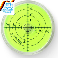Runde Pr&auml;zisions Wasserwaage 60mm mit Skala