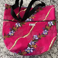 Local Design Tote Bag Hawaiian Floral Aloha Sea Turtle Surfboard Made in Hawaii 