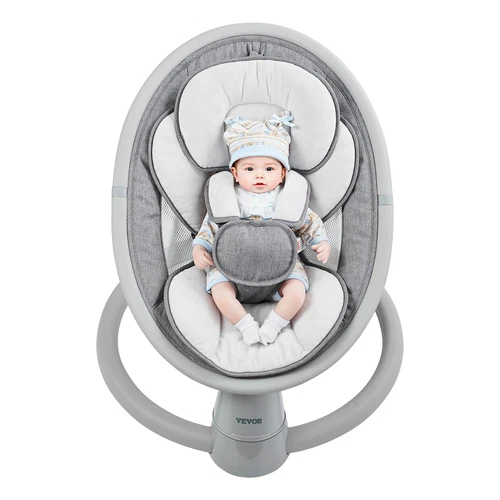 VEVOR Columpio para Bebés con 5 Velocidades Control Remoto 690 x 610 x 520 mm - Imagen 10 de 12