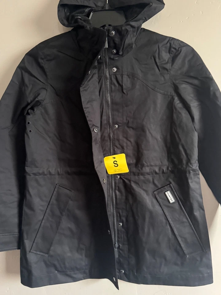 NUEVO NUEVO Chaqueta de Lluvia Hunter Para Mujer Damas Resistente al Agua Negra S,M,L,XL, Foto 4 de 4