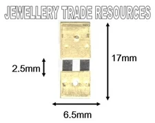 CLOCK SUSPENSION SPRING TOP QUALITY STEEL & BRASS 17mm Long x 6.5mm Wide