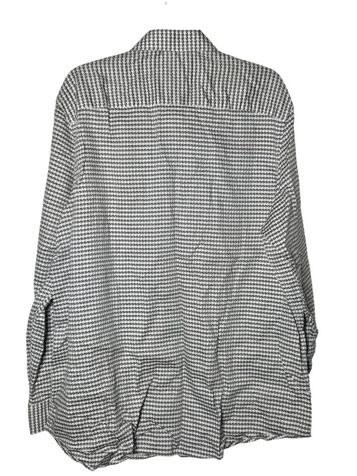Camisa de vestir Tasso Elba para hombre pata de gallo manga larga talla XXL boda iglesia Foto 2 de 4