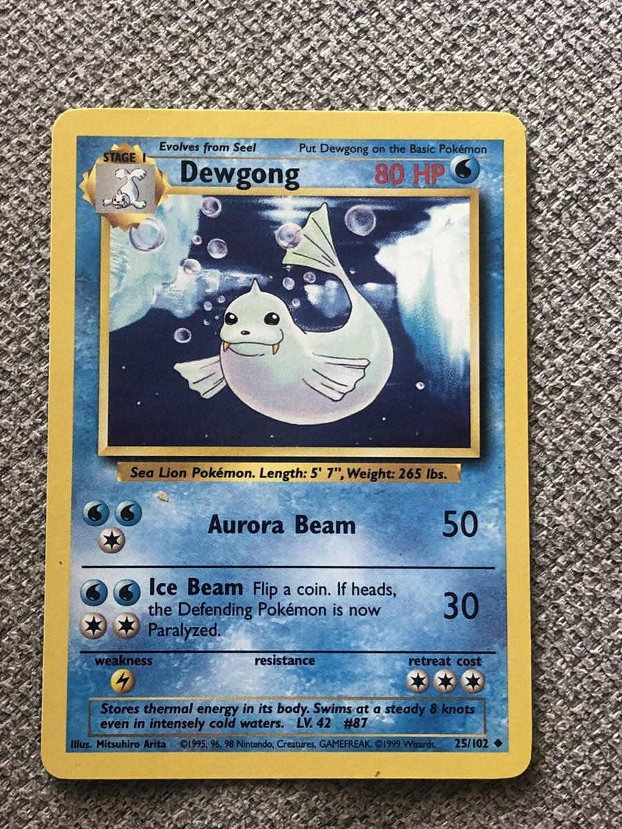 1999 Pokemon Dewgong #25 | eBay