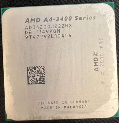AMD Fusion A4-3400 2.7GHz Dual-Core (AD3400OJZ22HX) Processor