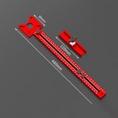 Aluminum Alloy Router Jig With Milling-Groove Bracket Trimmer Machine Accessory