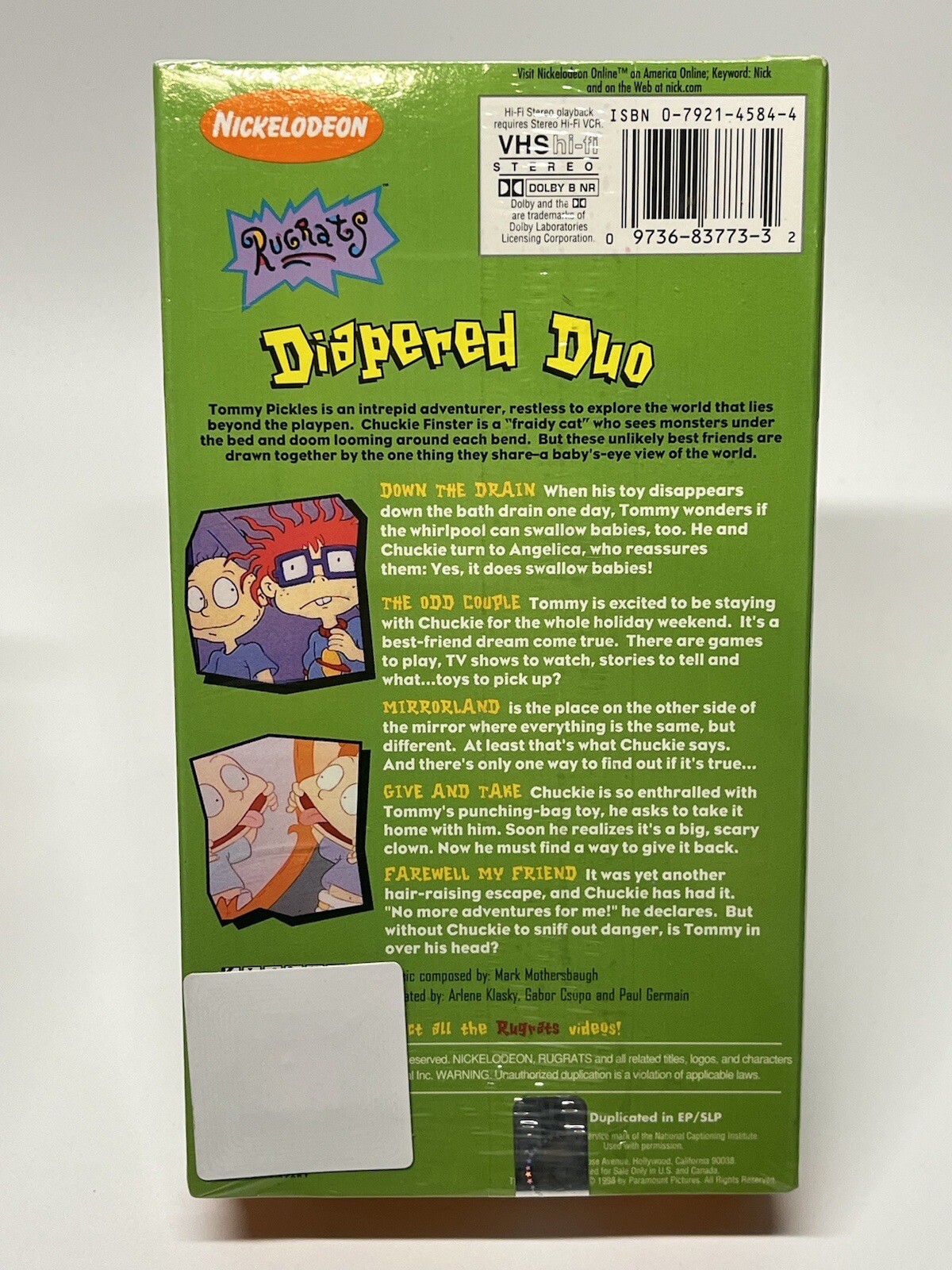 Rugrats Diapered Duo Vhs Video Tape Vintage Childrens vrogue.co