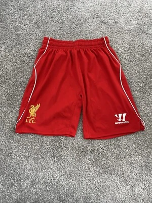 Boys Medium Warrior Liverpool Red Home Shorts 2014-2015 - Image 1 of 4