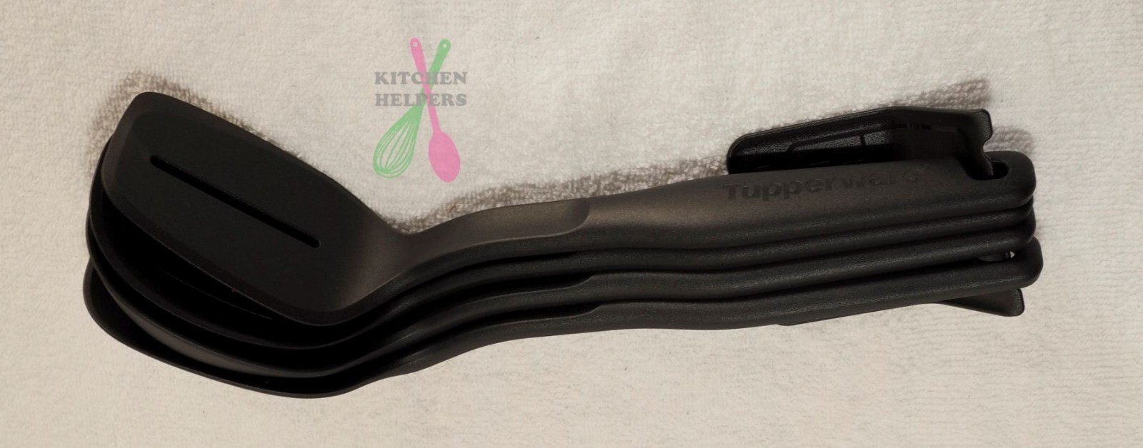 Tupperware KP Compact Kitchen Tools Set Spatula, Spoon, Ladle, Slotted ...