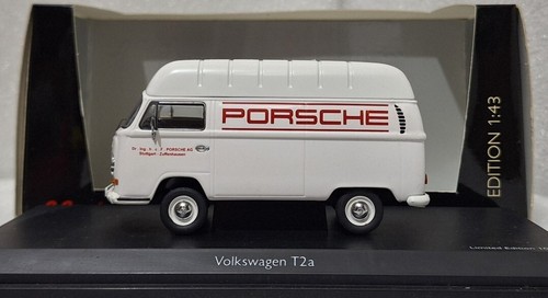 (10) Volkswagen VW T2a Van Porsche 1967 White 1:43 Schuco 03491 EXTREMELY RARE!! - Picture 13 of 15