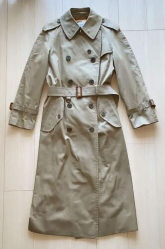 Gabardina Burberry Mujer EE. UU. Talla M Beige Brillante Cuadros Nova Cinturón De Colección USADA - Imagen 4 de 10