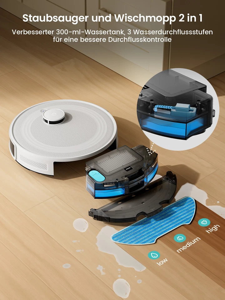 Lefant M2 5500Pa Robot Staubsauger mit Wischfunktion Saugroboter Robot Vacuum - Bild 2 von 4
