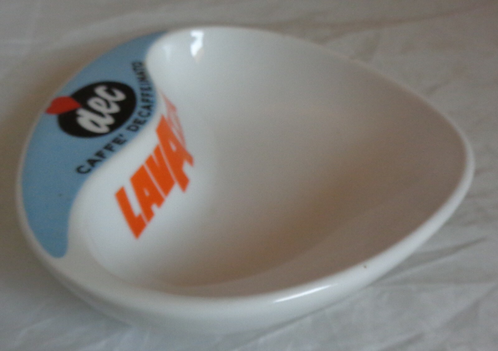 ANTONIA CAMPO LAVAZZA ASHTRAY VERBANO LAVENO ADVERTISING CERAMIC 1950s