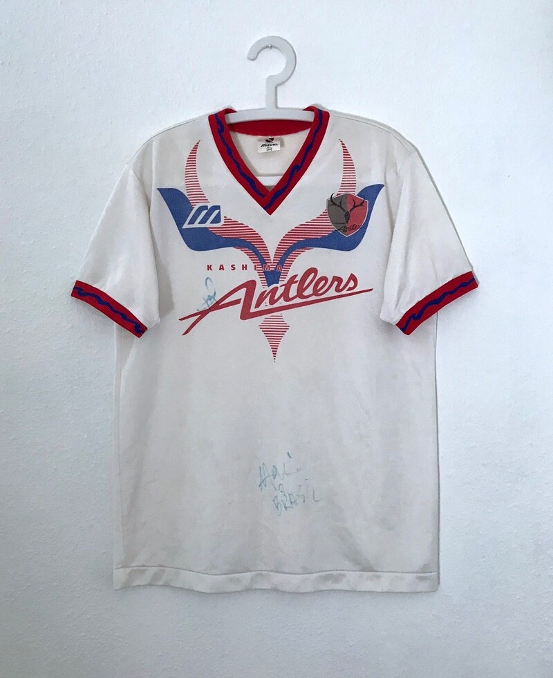 KASHIMA ANTLERS 90s Japan Football Shirt M/L Mizuno Vintage