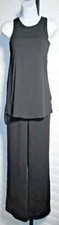 White House Black Market Black Tunic Jumpsuit Size 0 NWT