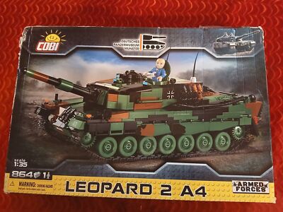 RARE COBI TANK LEOPARD 2A4 - LARGE LEGO BUILDING SET - ARMED FORCES 1:35