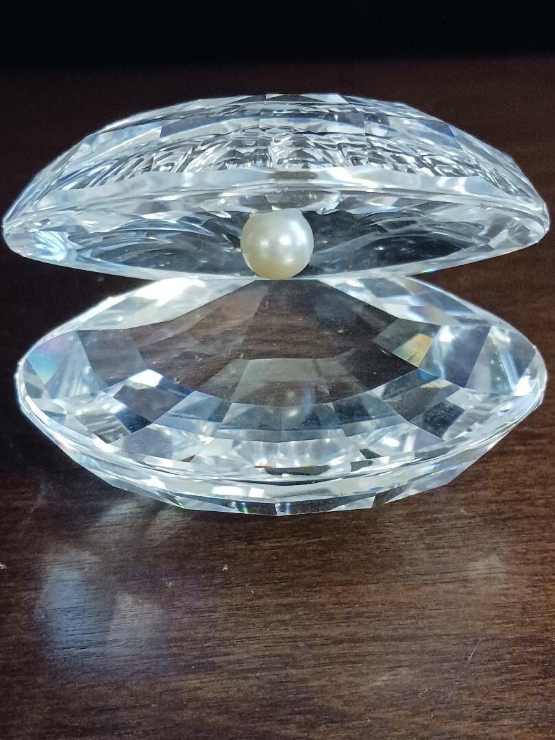Swarovski Shell with Pearl ラージ 014389 SWAROVSKI CRYSTAL CLAM
