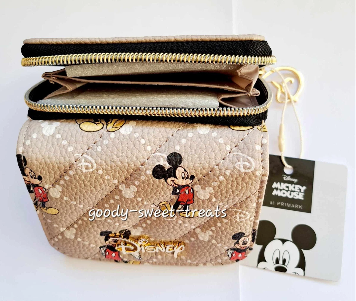 Disney Mickey Mouse Mickey Ears Quilted Pattern Purse Primark Exclusive |  eBay