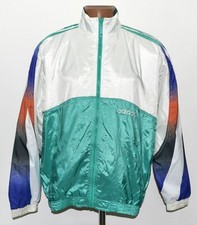 ADIDAS VINTAGE 1990'S WHITE FOOTBALL JACKET SIZE L/XL ADULT