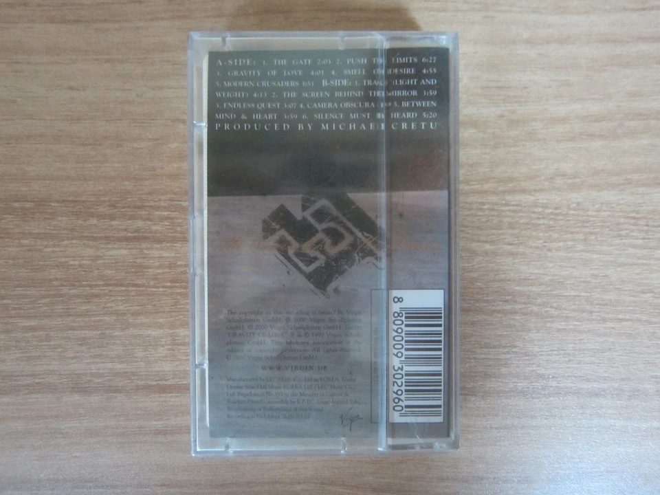 Enigma ‎– The Screen Behind The Mirror Korea Factory Sealed Cassette Tape  - Image 2 of 3