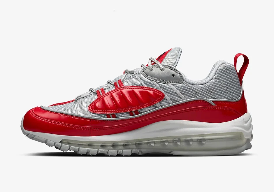 Nike Air Max 98 x Supreme Varsity Red 2016 (844694 600) Homme Taille 10 11