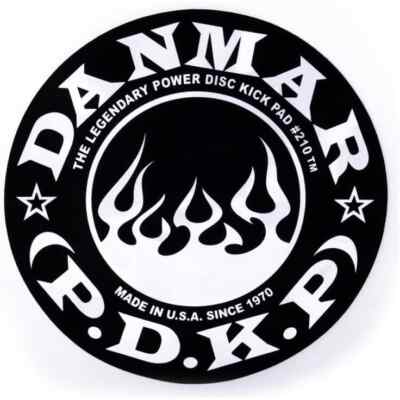 Danmar Bass Drum Single Impact Pad w/Flame Graphic